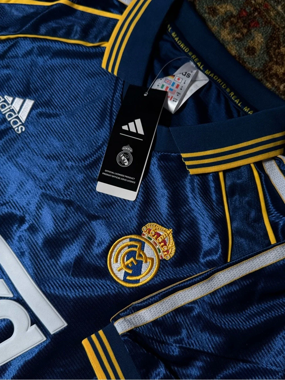 Real Madrid 1998/99 Retro Away Jersey Blue
